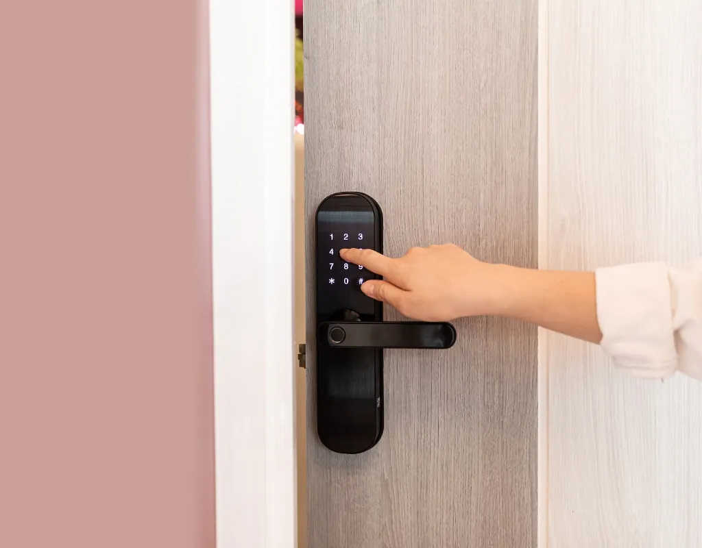 Kodelås på enebolig